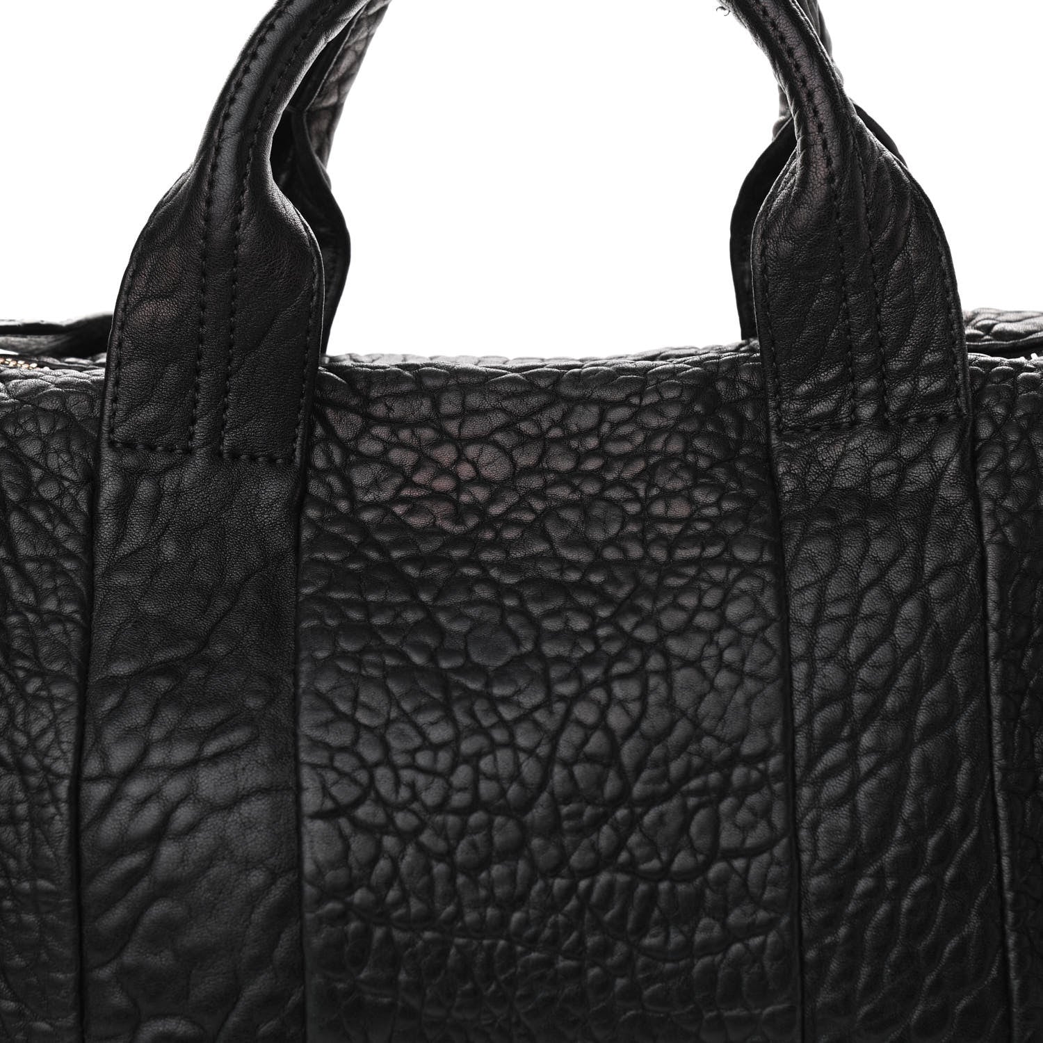 Alexander Wang Pebbled Lambskin Rocco Black Rose Gold Hardware 7 of 11
