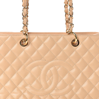 Chanel Caviar Quilted Grand Shopping Tote GST Beige Clair 11 of 11