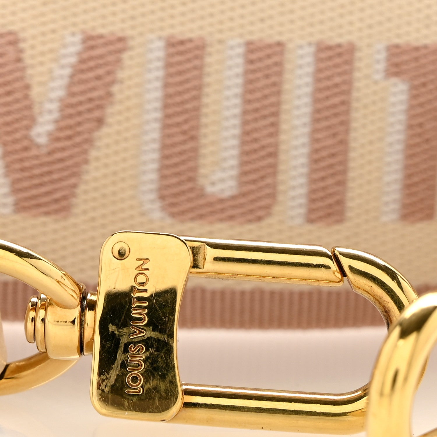 Louis Vuitton Jacquard Diane Shoulder Strap Creme Beige 5 of 5