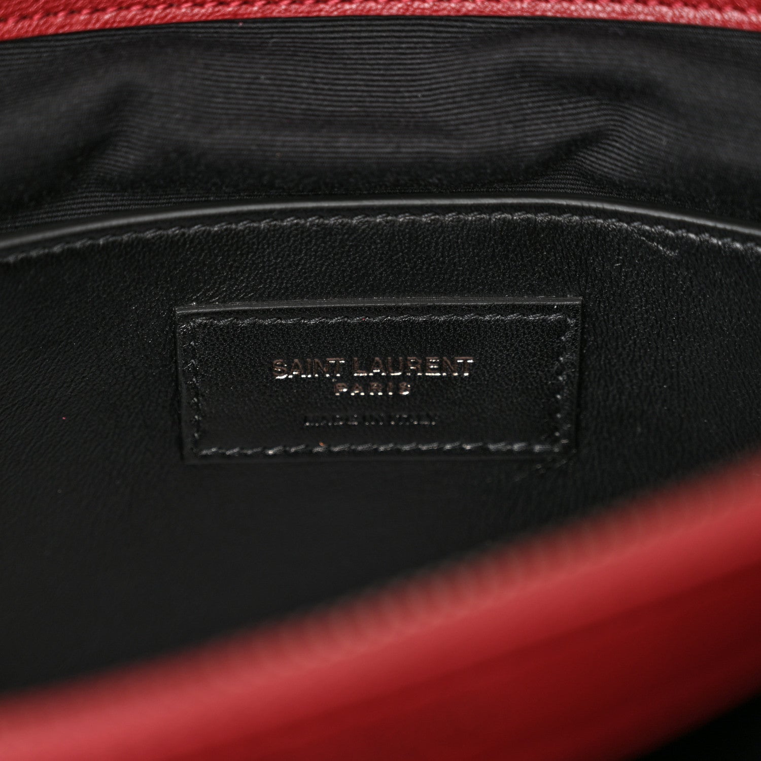 Saint Laurent Sheepskin Matelasse Chevron Large College Monogram Satchel Palissandre 6 of 11