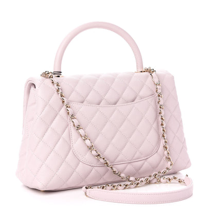 Chanel Caviar Quilted Small Coco Handle Flap Lilas Lilac 3 of 11