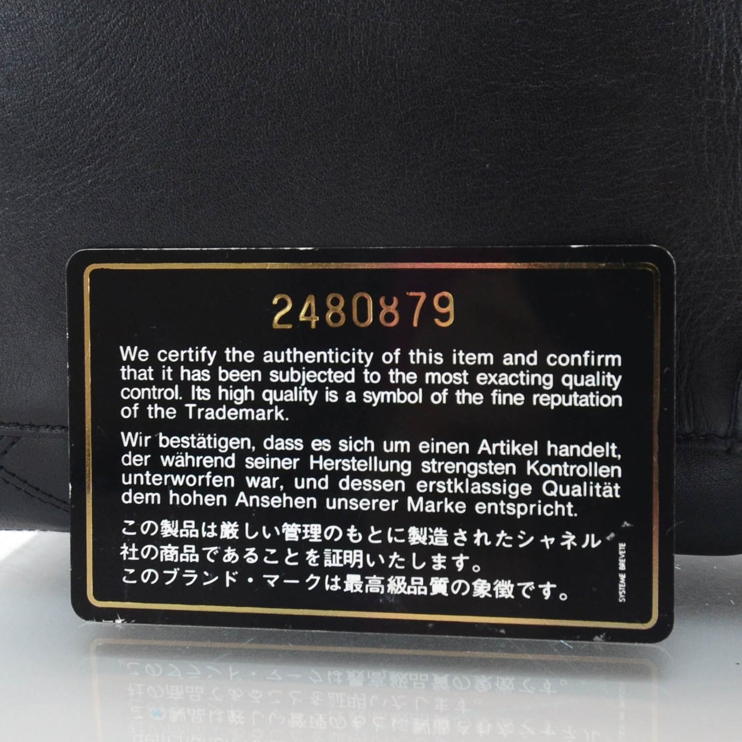 Calfskin Cosmetic Vanity Bag Black