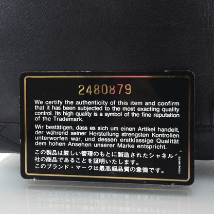 Chanel Calfskin Cosmetic Vanity Bag Black 9 of 9