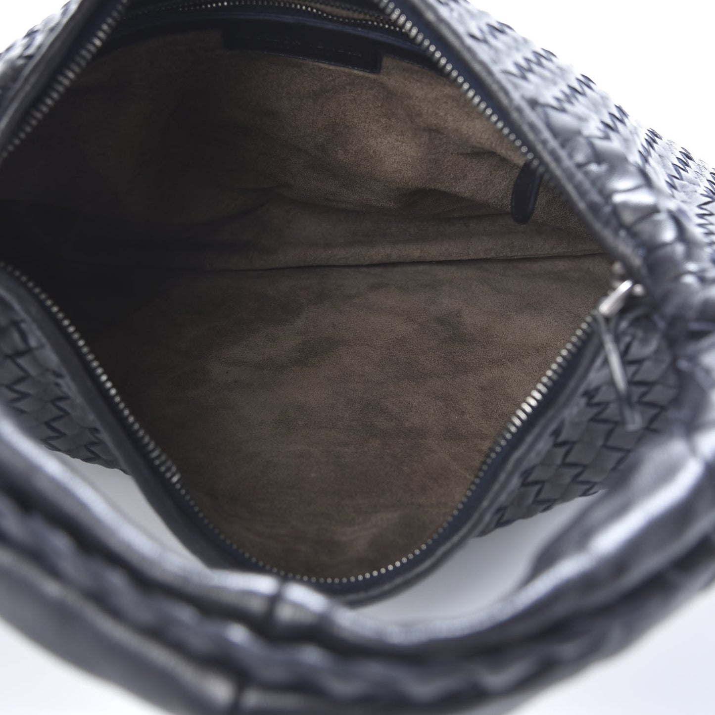 Nappa Intrecciato Medium Veneta Hobo Black