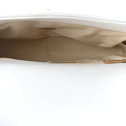 Chanel Goatskin Quilted Medium Chanel 19 Flap White 4 of 5