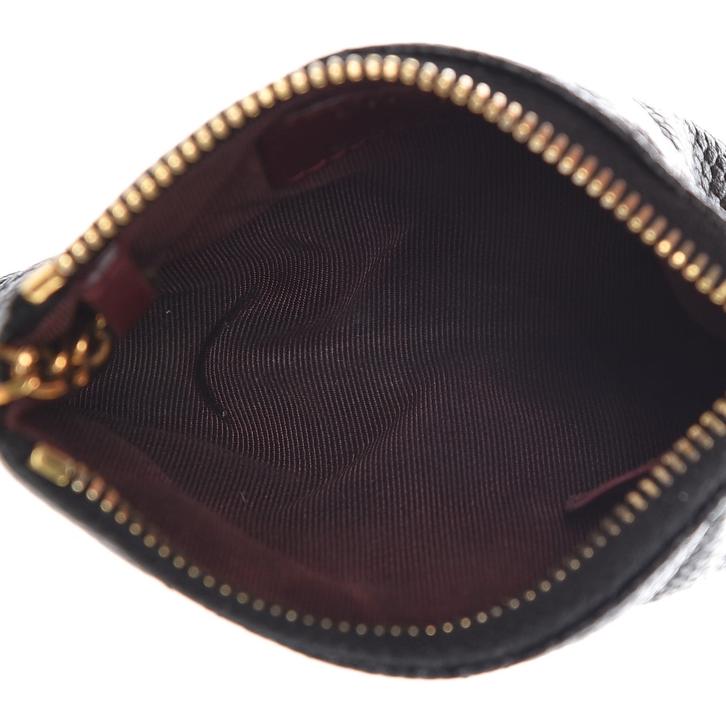 Caviar Quilted Key Holder Case Black