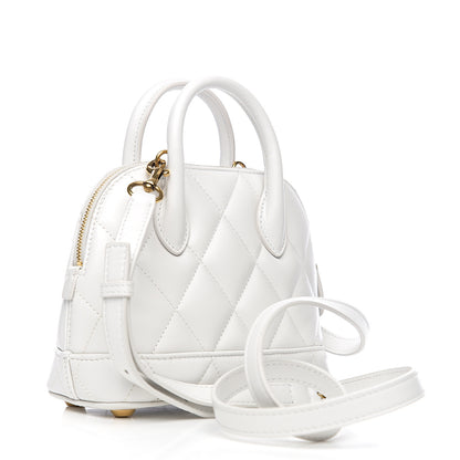 Balenciaga Nappa Calfskin Quilted XXS Ville Top Handle Bag White 2 of 8