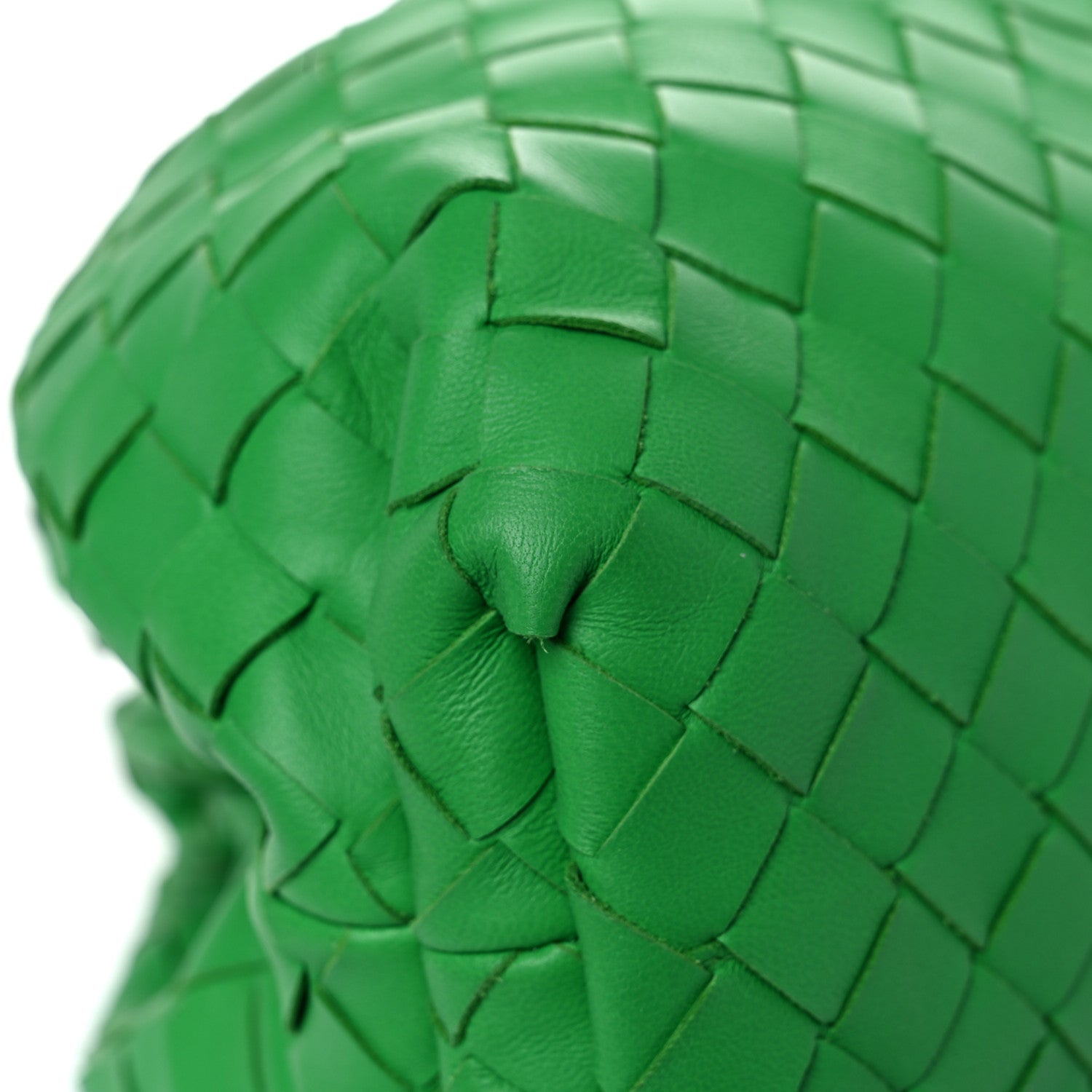 Bottega Veneta Nappa Maxi Intrecciato The Pouch Oversized Clutch Racing Green 9 of 11