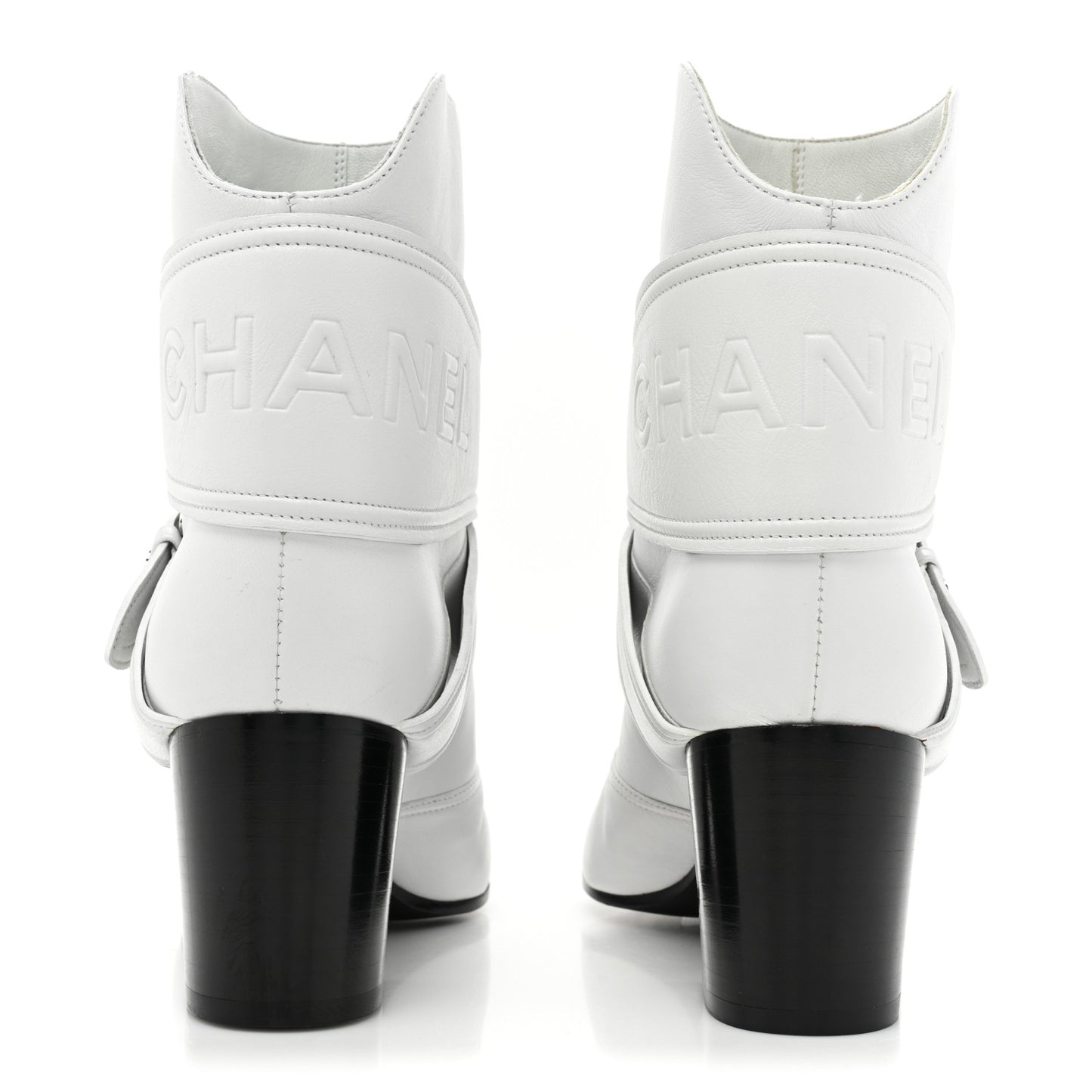 Lambskin Goatskin Cap Toe Boots 37 White Black