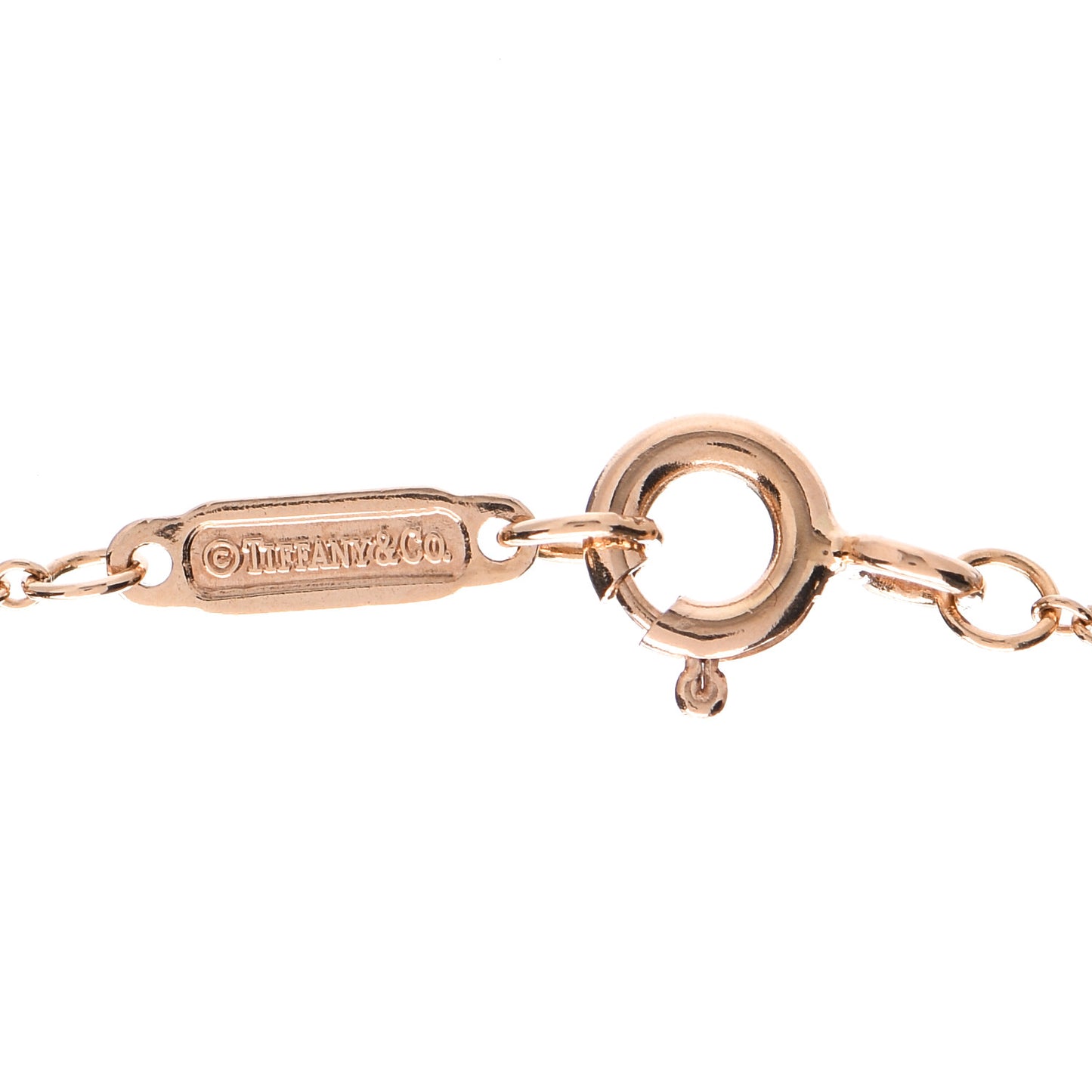 18K Rose Gold Filigree Heart Lock Pendant Necklace