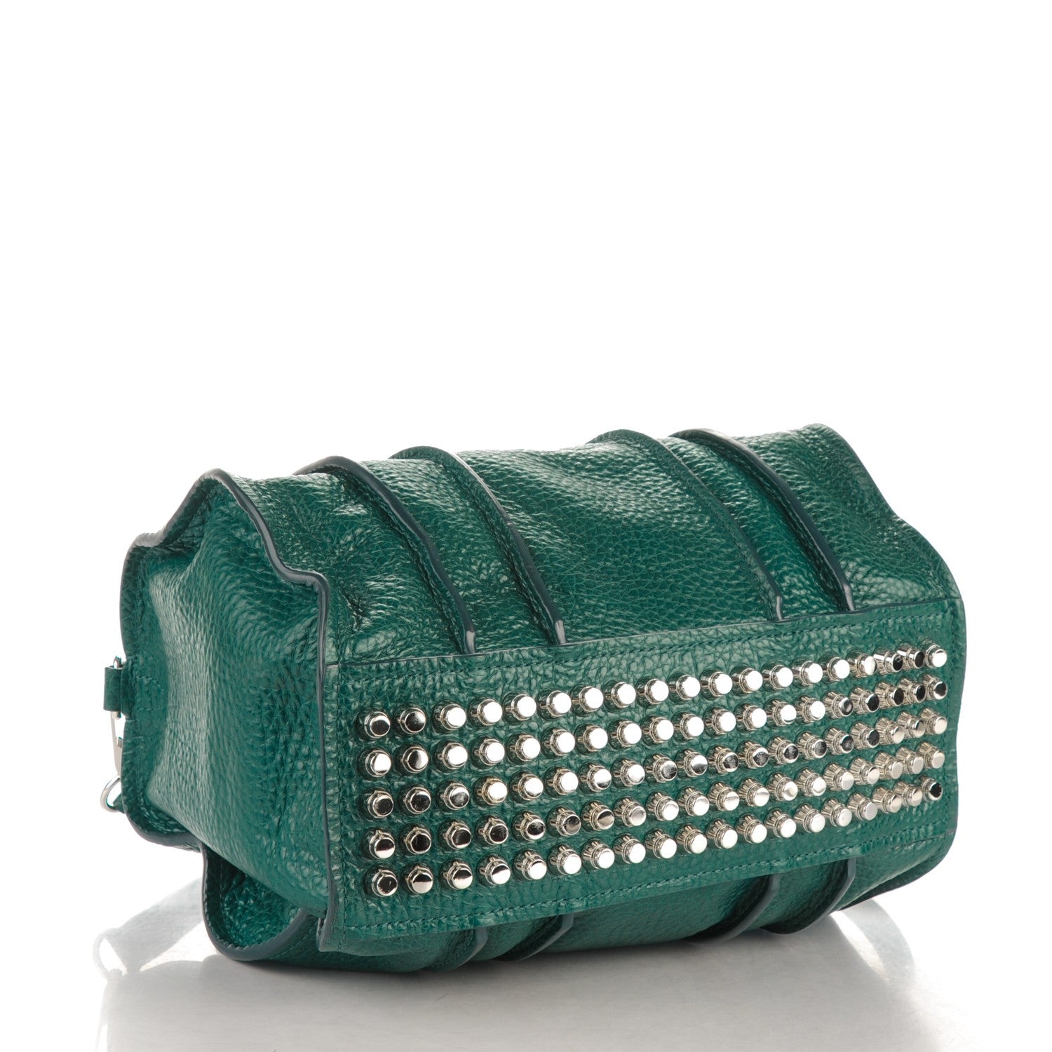 Alexander Wang Pebbled Lambskin Inside Out Rocco Dark Mosaic Rhodium Hardware 4 of 6