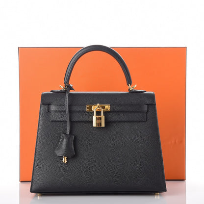 Hermes Epsom Kelly Sellier 25 Black 41 of 41