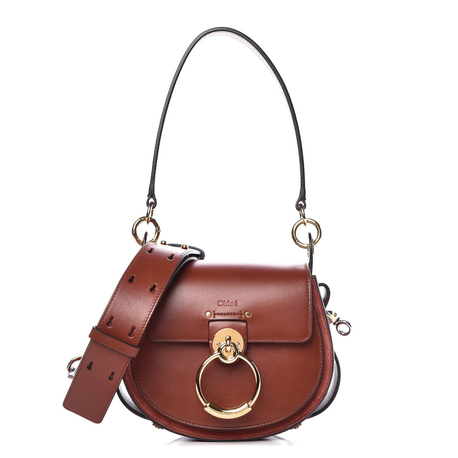 Chloe Calfskin Small Tess Bag Sepia Brown 1 of 11