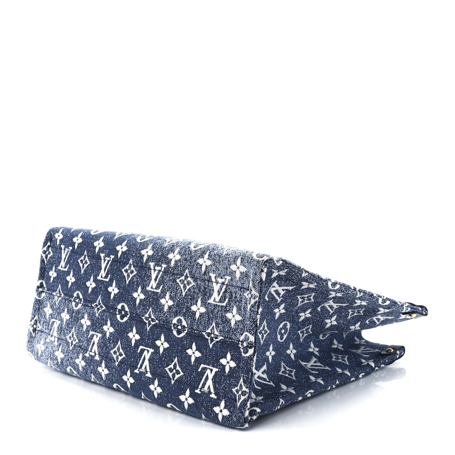 Louis Vuitton Monogram Jacquard Denim Onthego MM Bleu 10 of 10