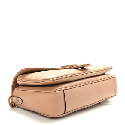 Gucci Calfskin Matelasse Monochrome GG Marmont Crossbody Shoulder Bag Camelia Winter Rose 4 of 9