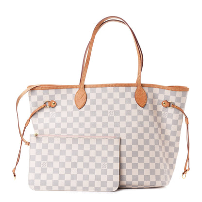 Louis Vuitton Damier Azur Neo Neverfull MM Rose Ballerine 1 of 4