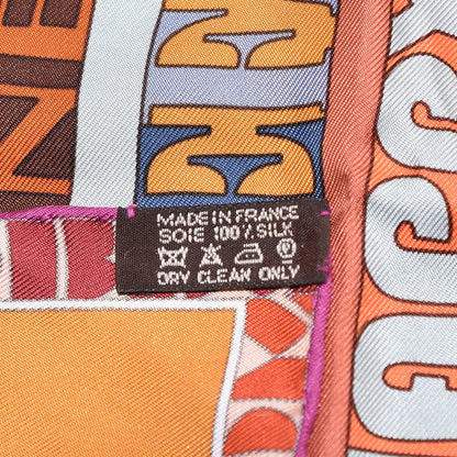 Hermes Silk Mots De Soie Scarf 90 5 of 6