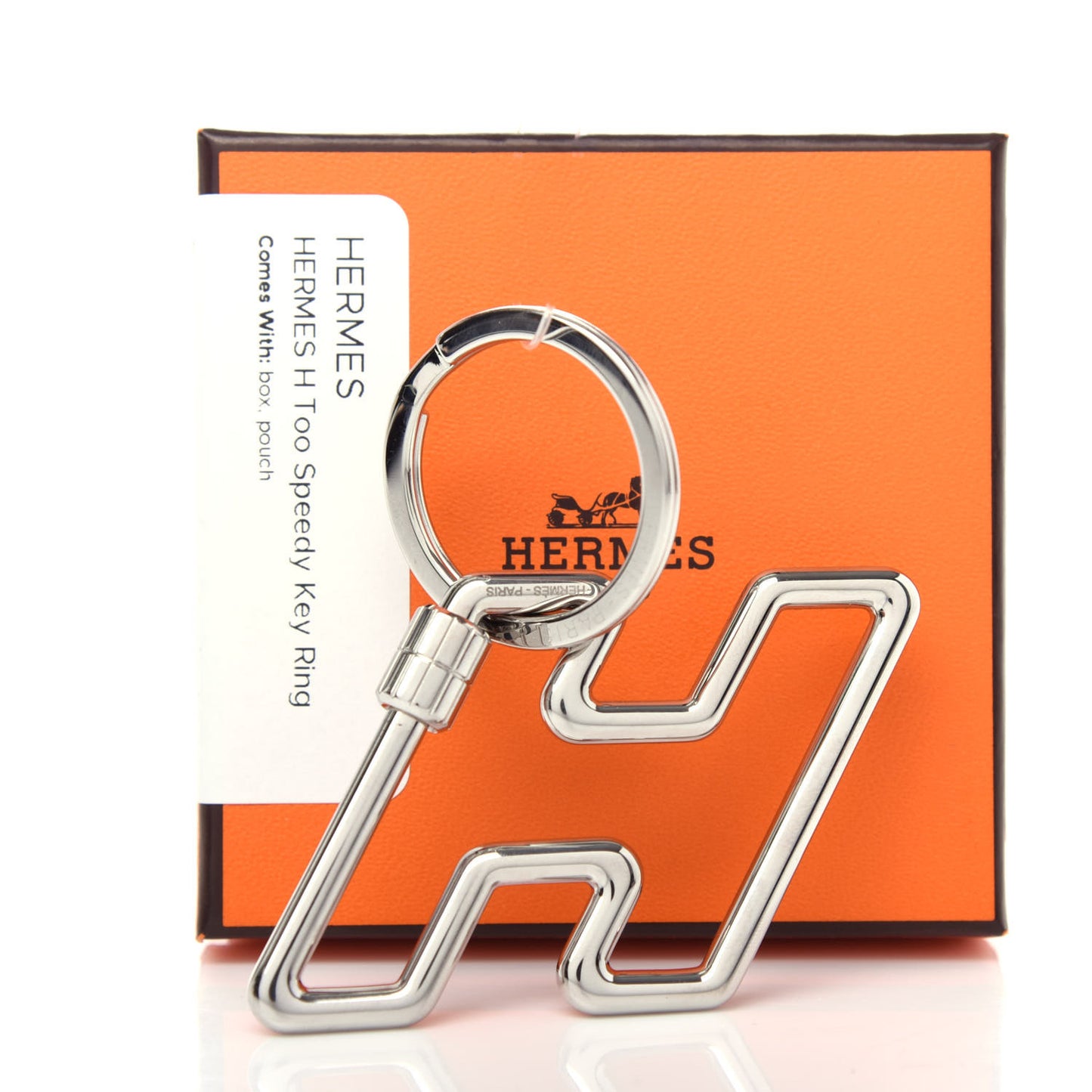 Stainless Steel H Too Speedy Key Ring