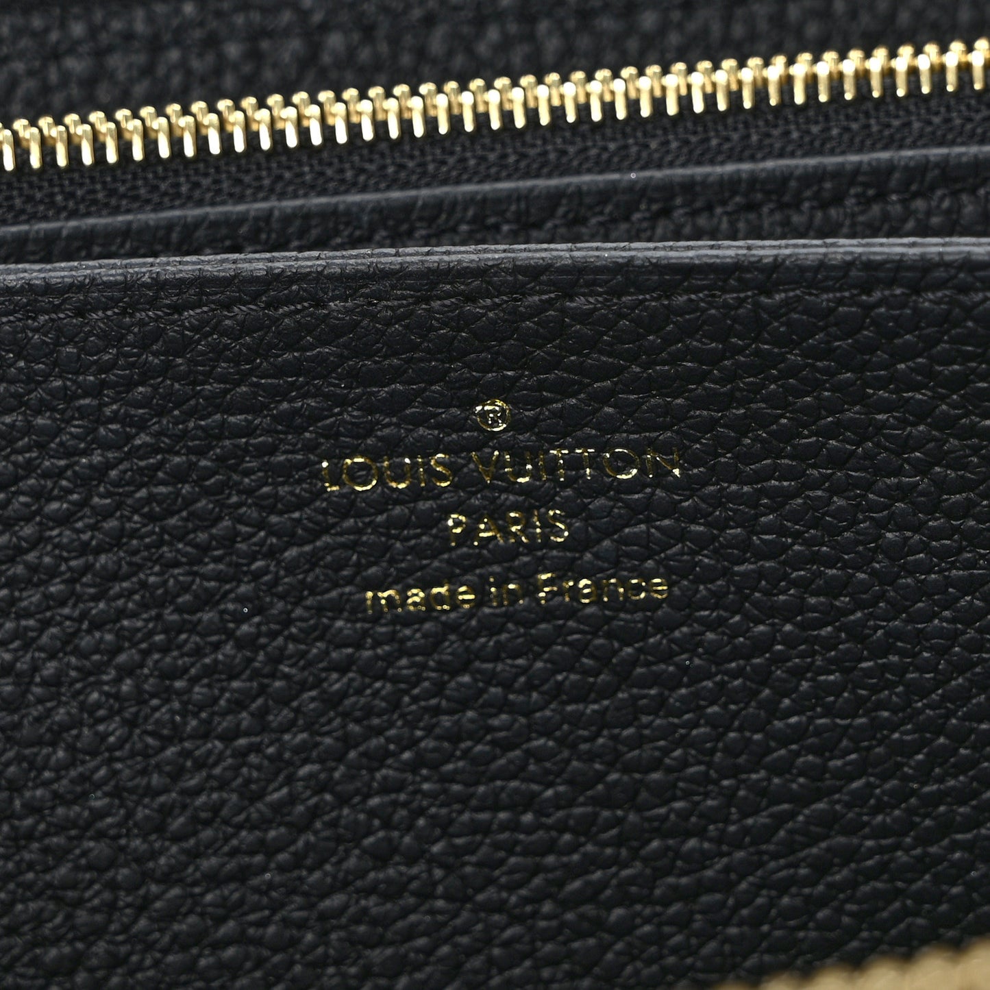 Empreinte Monogram Giant Zippy Wallet Black Beige