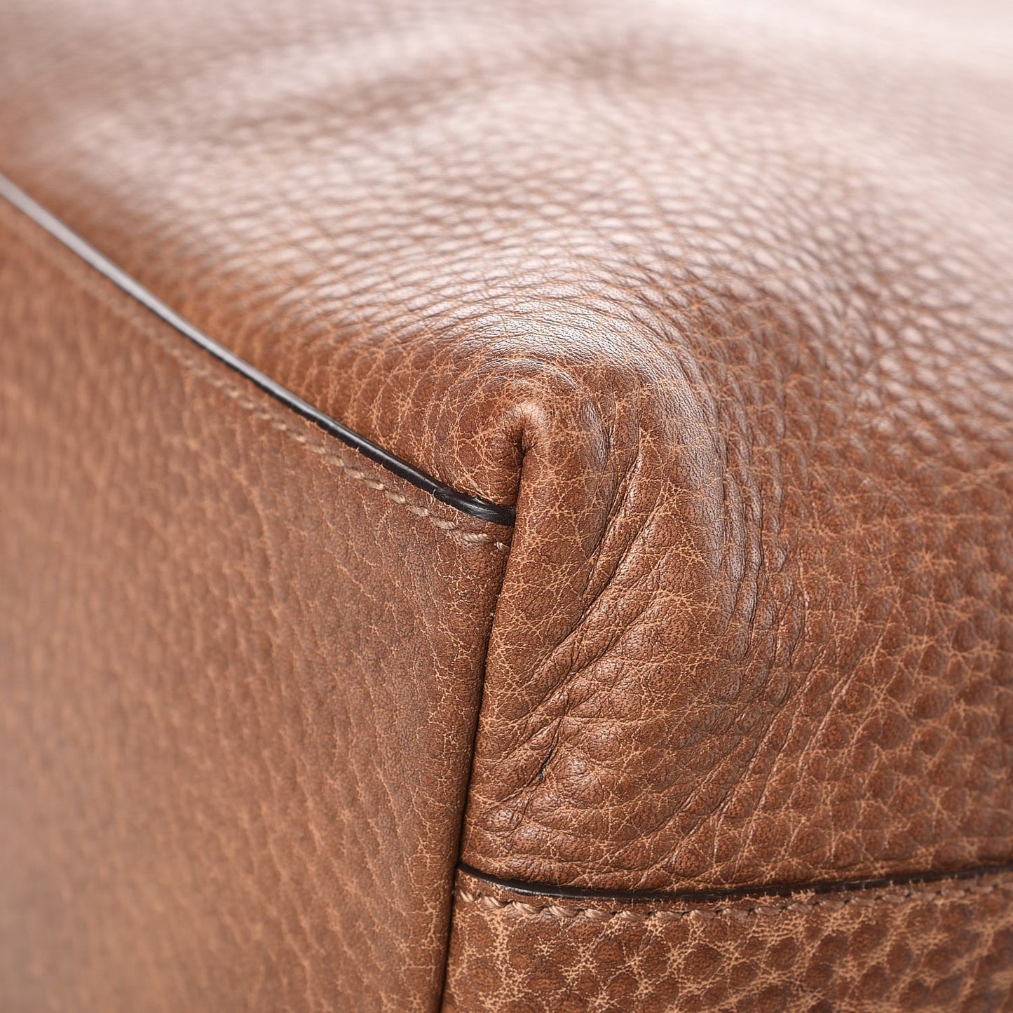 Grained Calfskin Small Miss GG Hobo Light Cuir