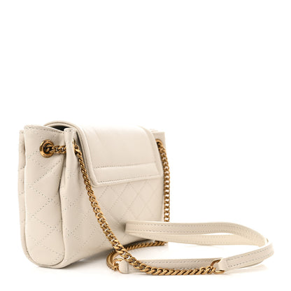Saint Laurent Lambskin Quilted Monogram Mini Nolita Blanc Vintage 3 of 11