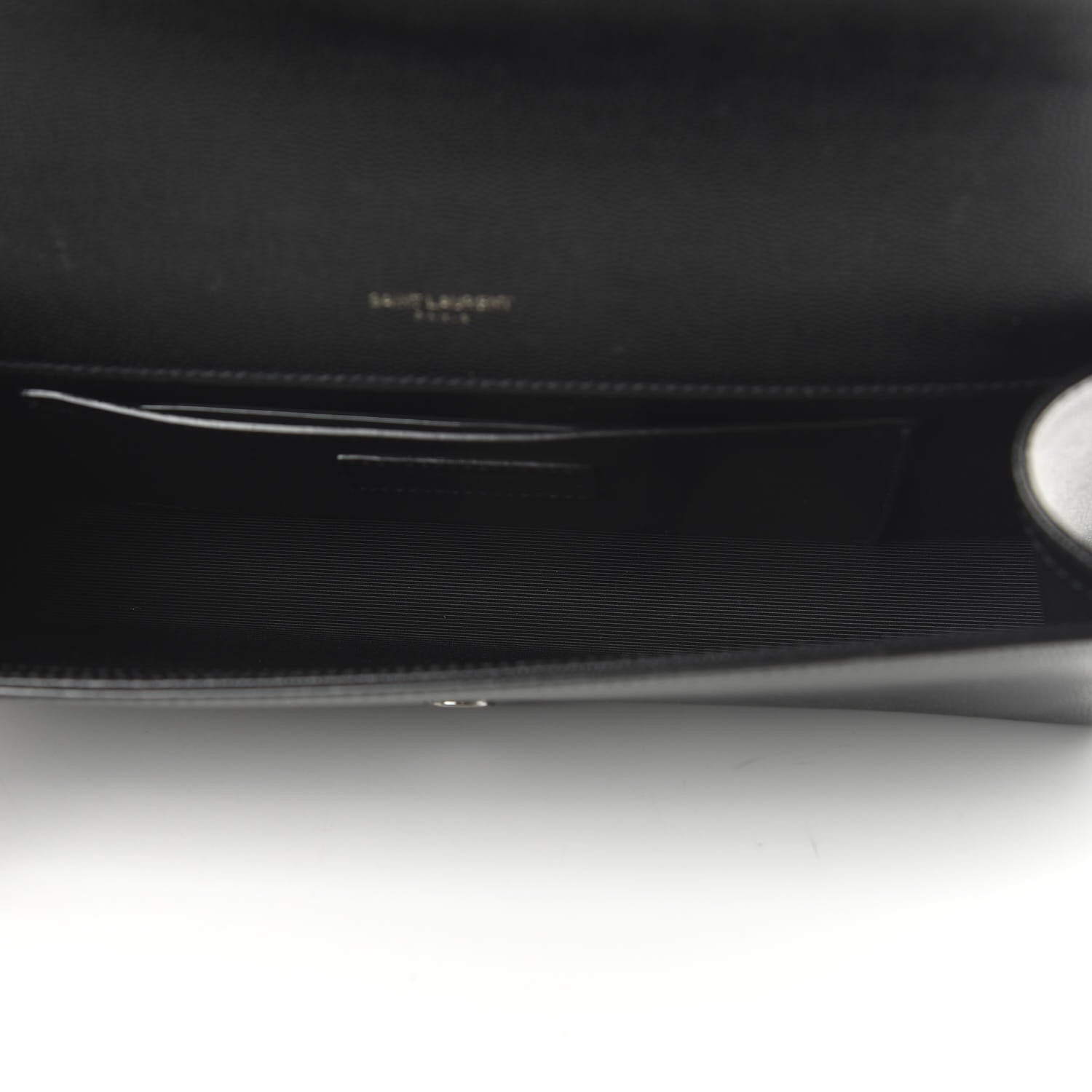 Saint Laurent Grain De Poudre Monogram Cassandre Clutch Black 5 of 9