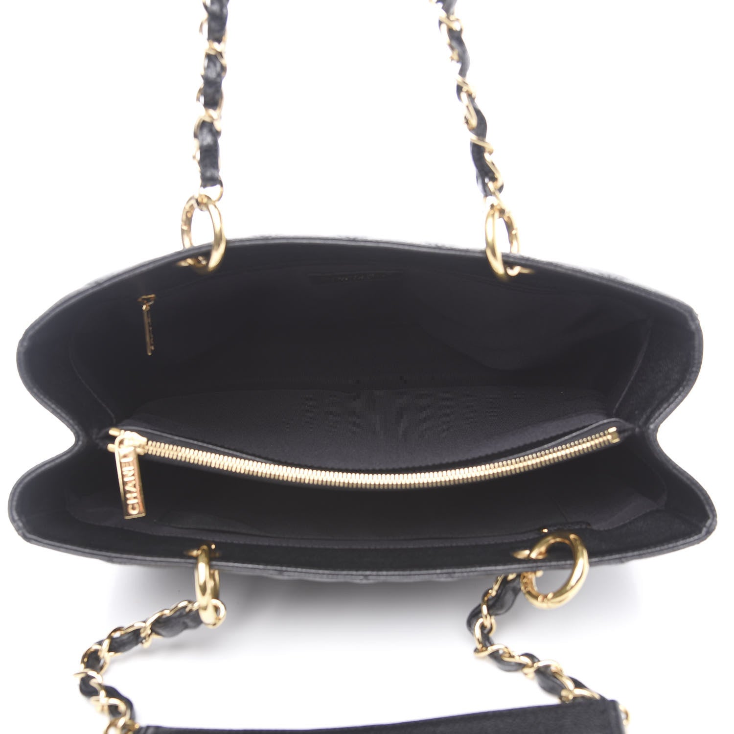 Chanel Caviar Quilted Grand Shopping Tote GST Black 4 of 11