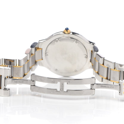 Cartier Stainless Steel 18K Yellow Gold 31mm Must De 21 Quartz Watch 6 of 7