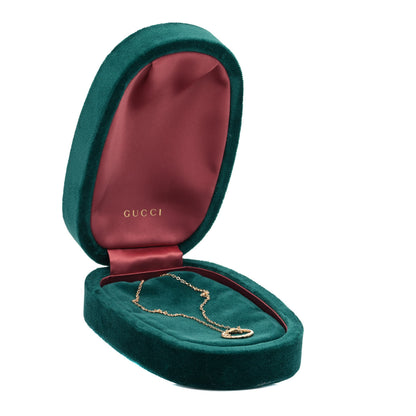 Gucci 18K Yellow Gold Ouroboros Snake Ring Necklace 6 of 6