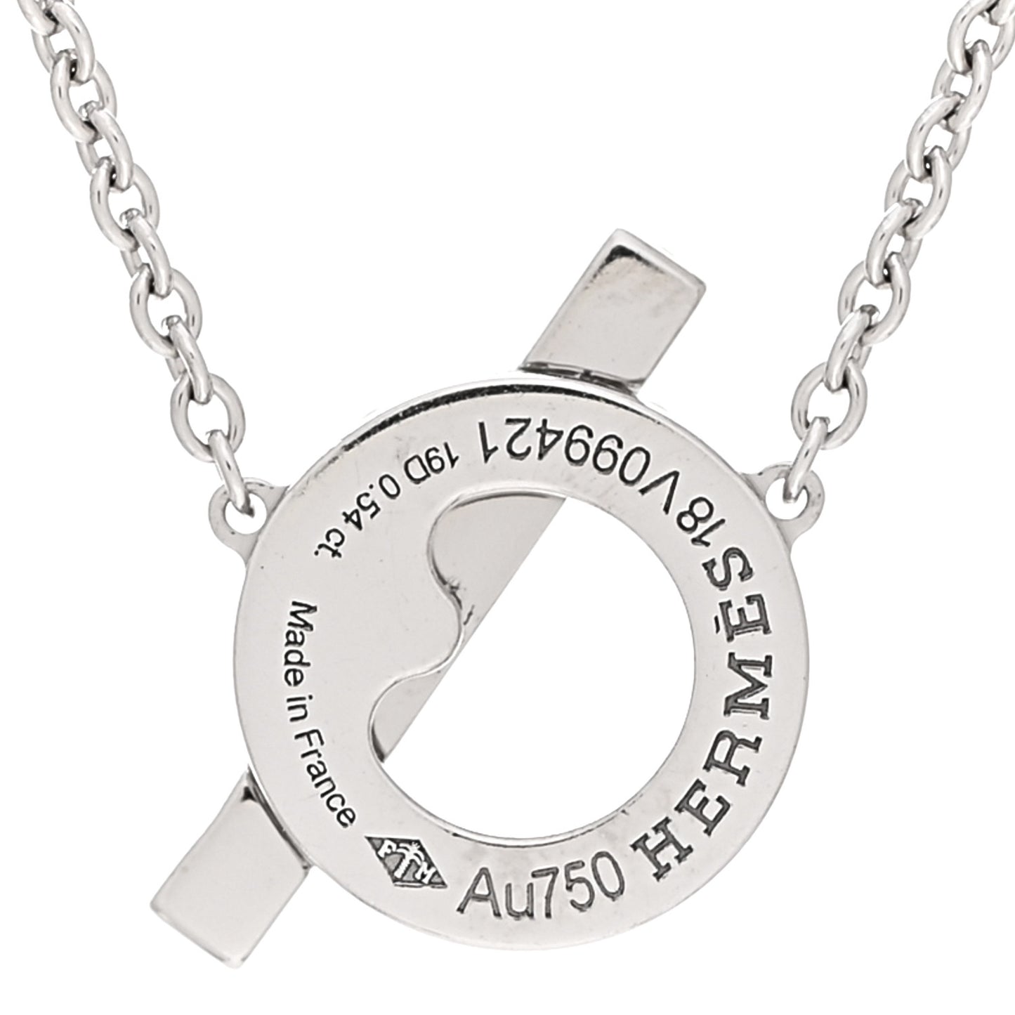 18K White Gold Diamond Finesse Pendant Necklace