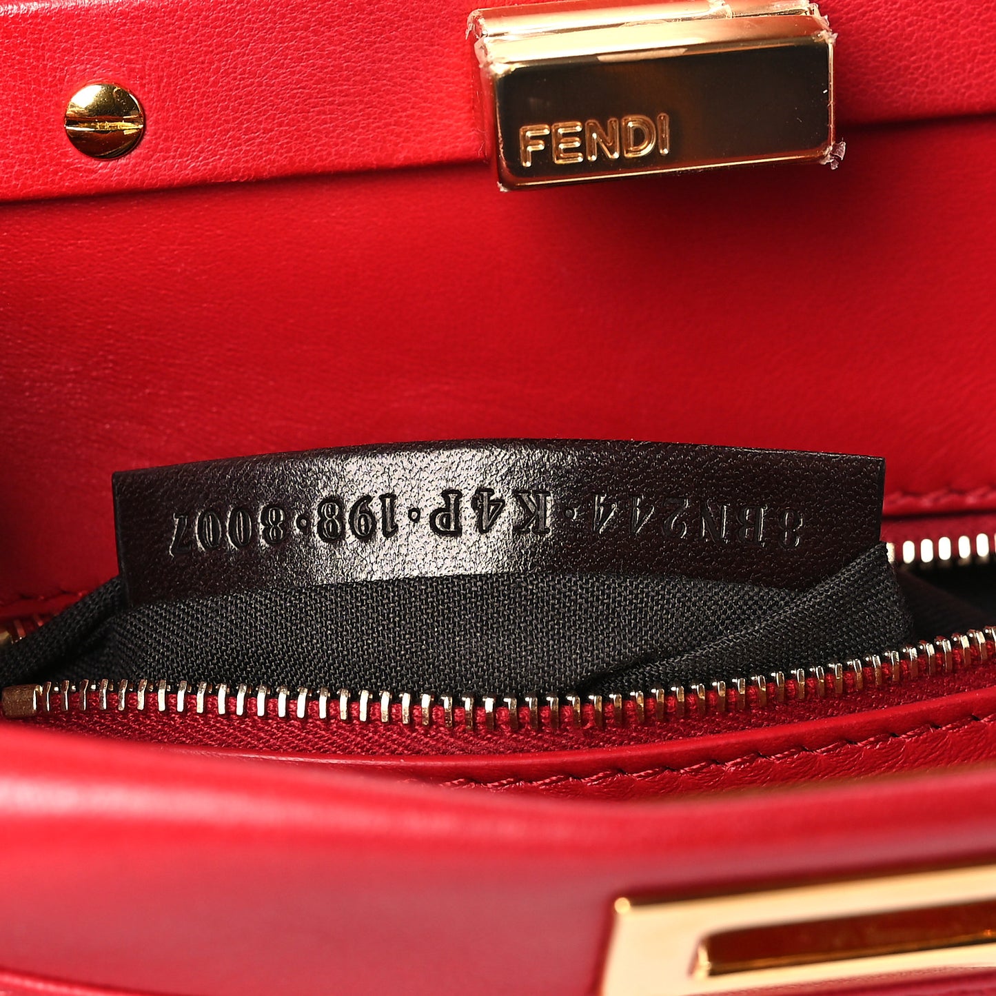 Nappa Mini Peekaboo Iconic Satchel Fiamma