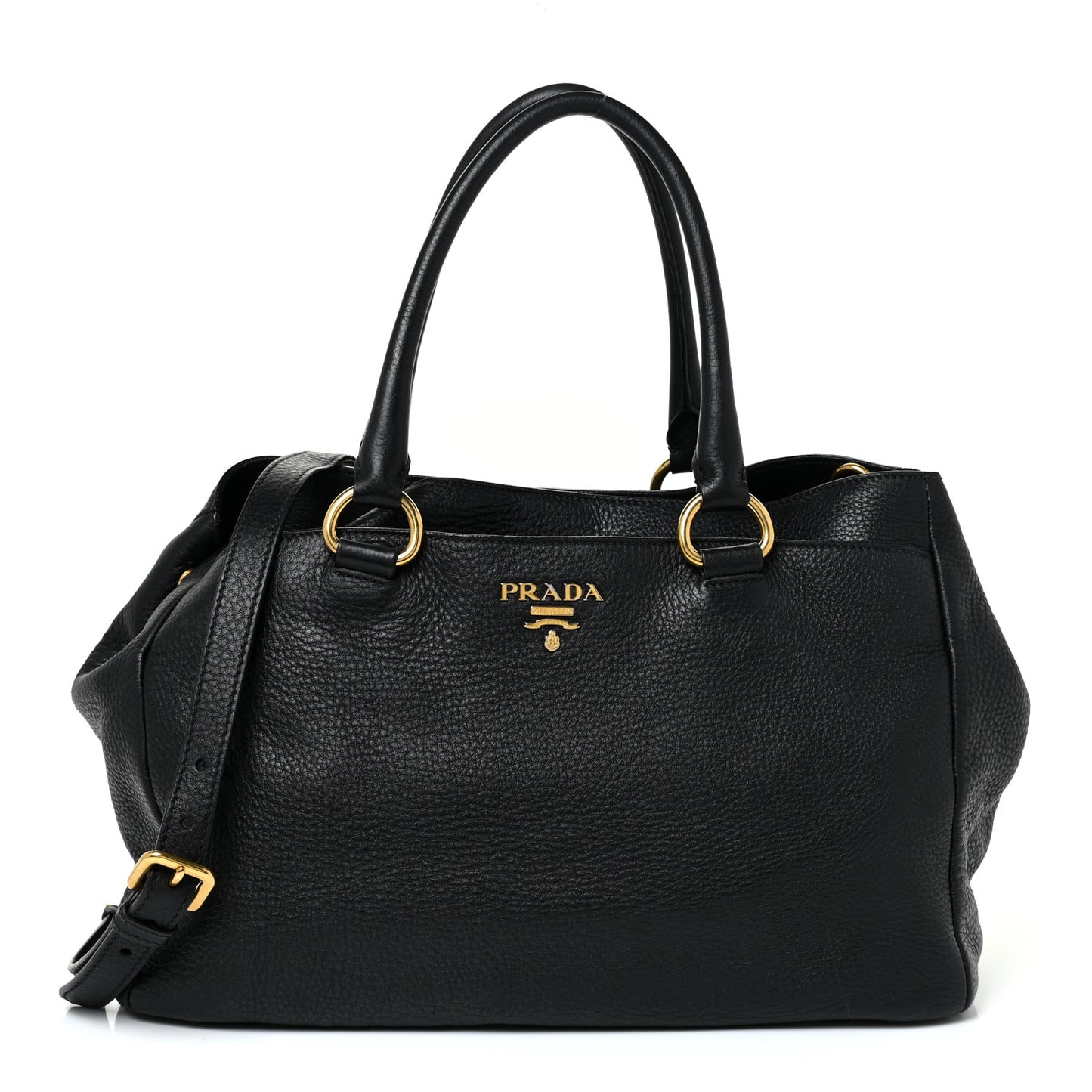 Vitello Daino Tote Nero Black