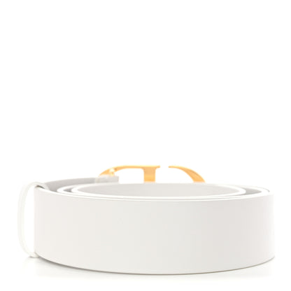 Christian Dior Calfskin 30 Montaigne 90 36 Belt White 2 of 6
