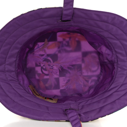 Gucci X THE NORTH FACE Econyl Nylon Floral Reversible Self-Tie Bucket Hat Purple 8 of 8