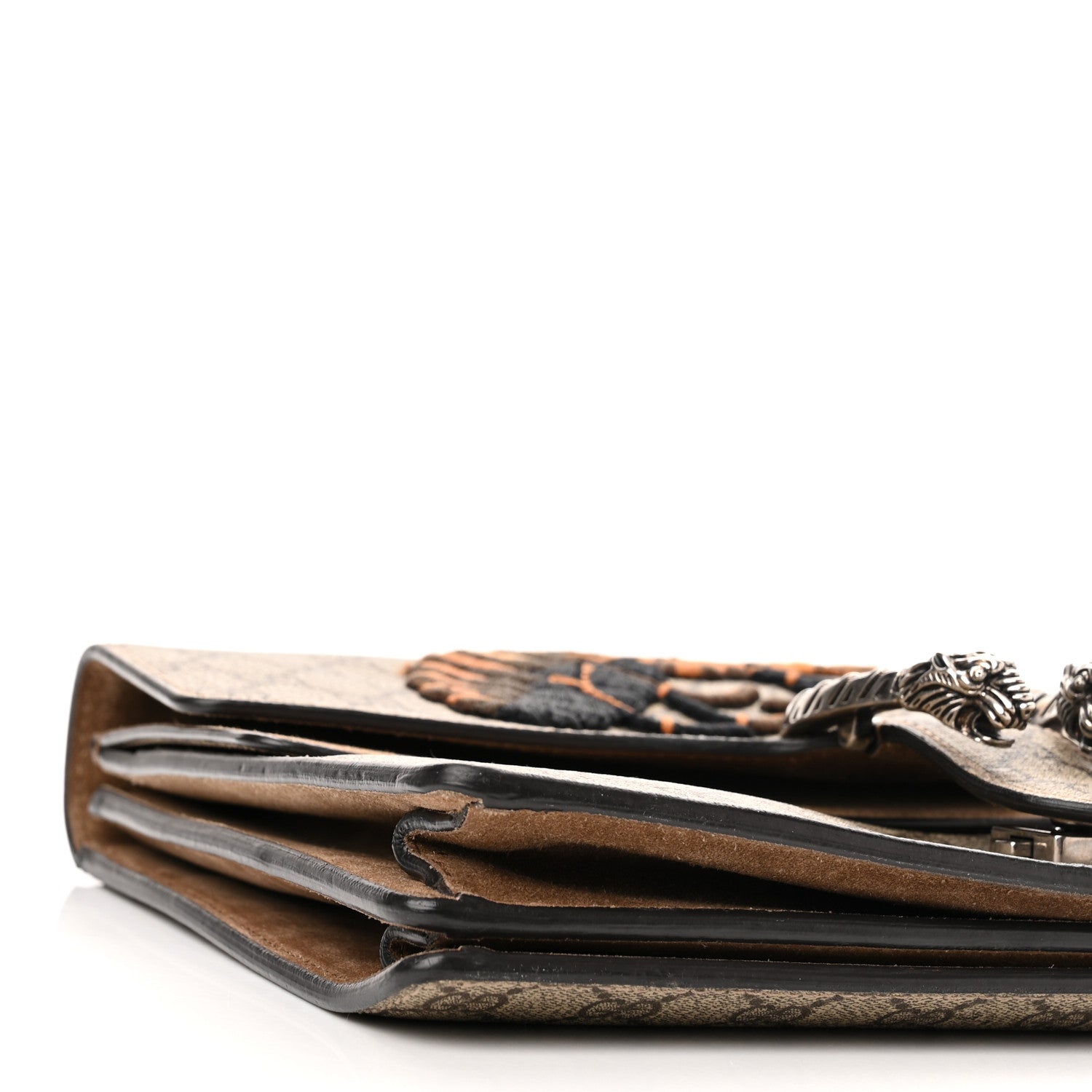 Gucci GG Supreme Monogram Bee Embroidered Medium Dionysus Shoulder Bag Taupe 7 of 15