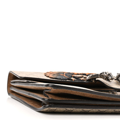 Gucci GG Supreme Monogram Bee Embroidered Medium Dionysus Shoulder Bag Taupe 7 of 15