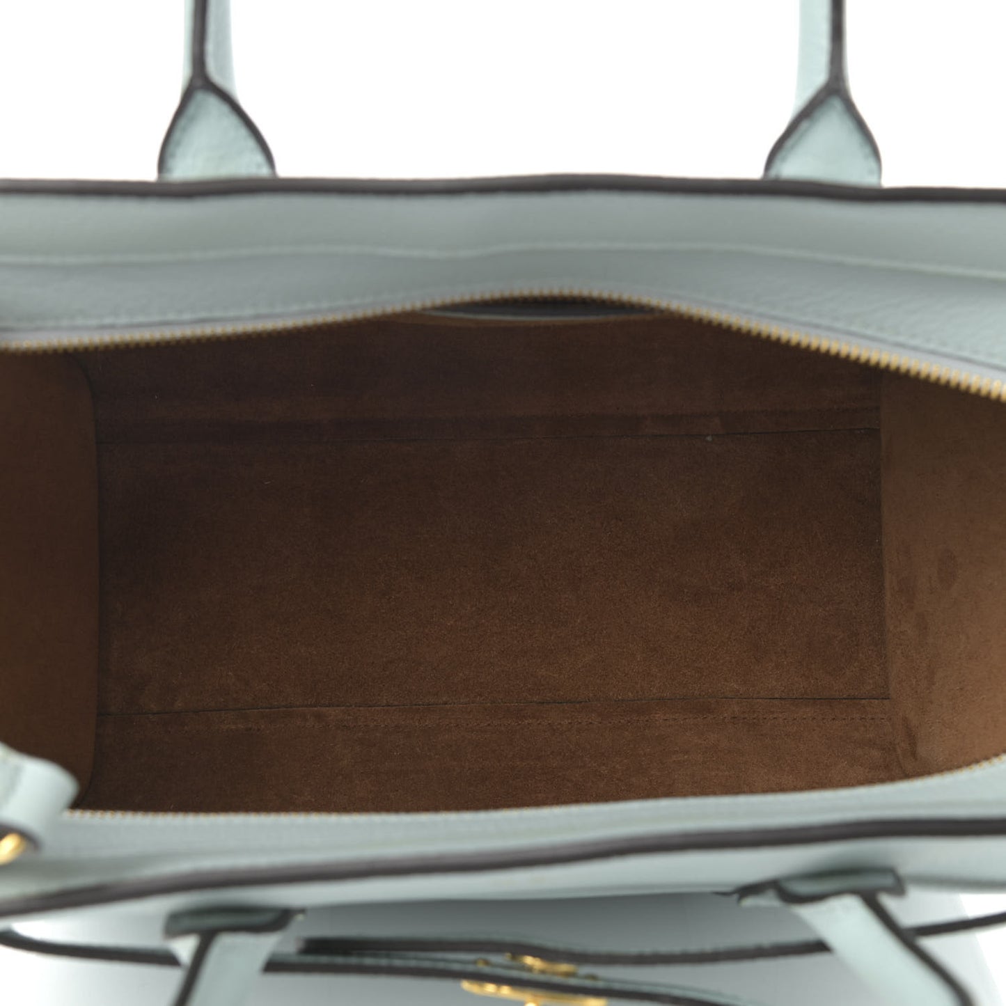 Small Classic Grain Small Bayswater Zip Tote Light Antique Blue
