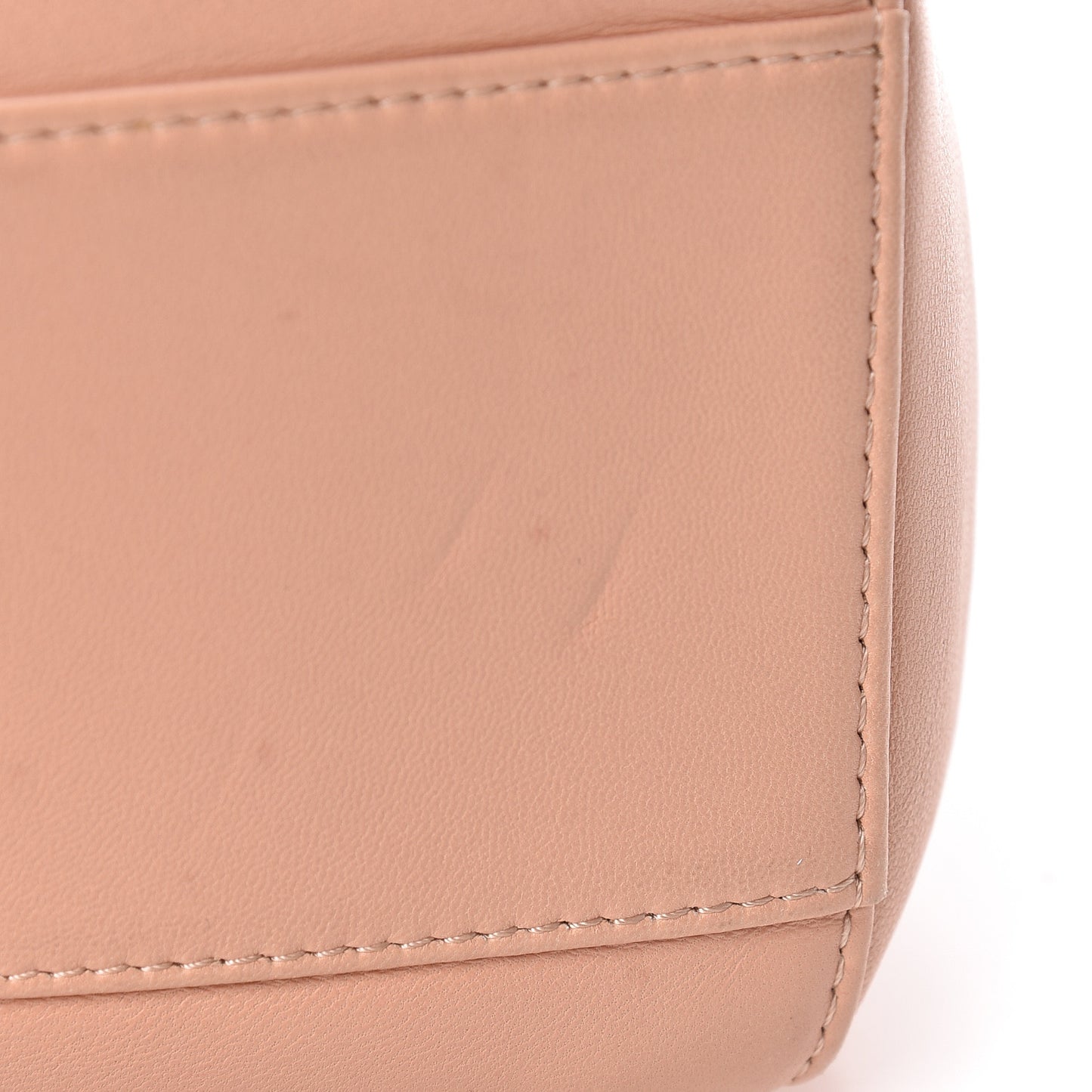 Nappa Rosebud Mini Peekaboo Iconic Satchel Baby Pink