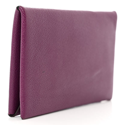 Hermes Chevre Mysore Calvi Card Case Anemone 3 of 8