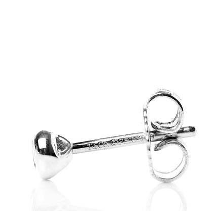 Tiffany Sterling Silver Diamond .06ctw Elsa Peretti Diamonds By The Yard Earrings 4 of 4