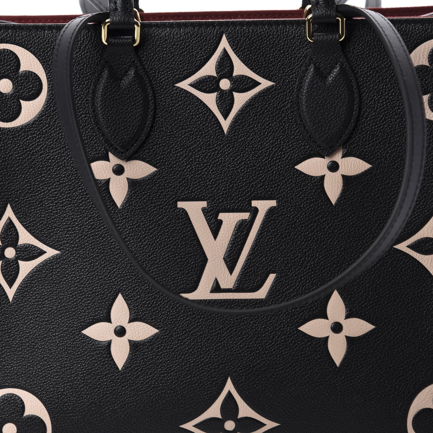 Louis Vuitton Empreinte Monogram Giant Onthego MM Black Beige 10 of 10