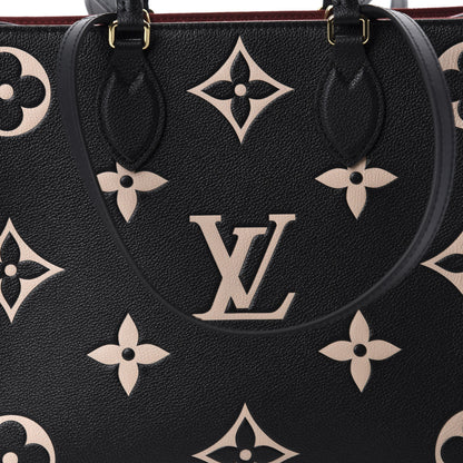 Louis Vuitton Empreinte Monogram Giant Onthego MM Black Beige 10 of 10
