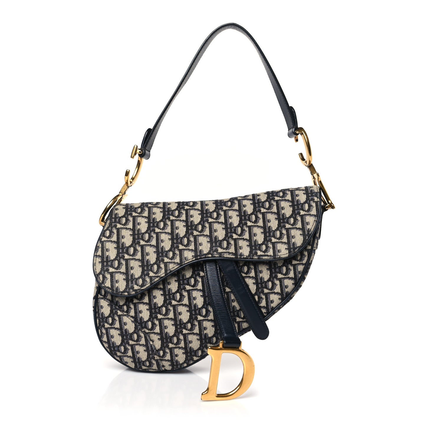 Oblique Saddle Bag Blue