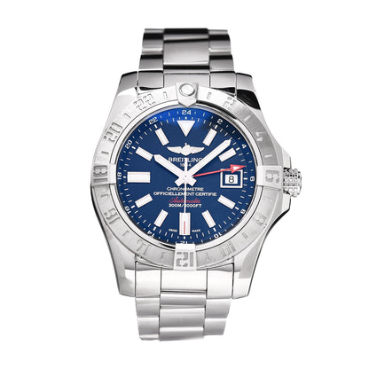 Breitling Stainless Steel 43mm Avenger II GMT Automatic Watch Blue A32390 1 of 7