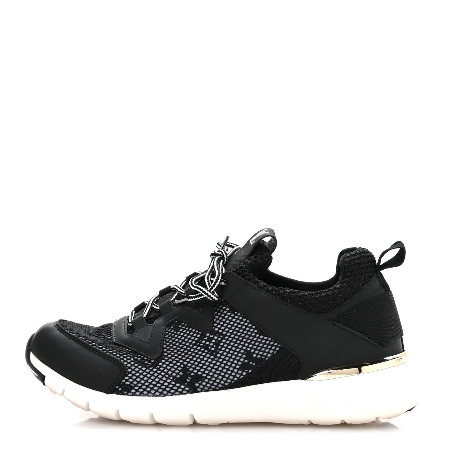 Technical Nylon Monogram Rubber Aftergame Sneakers 37 Black