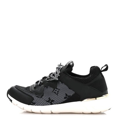 Louis Vuitton Technical Nylon Monogram Rubber Aftergame Sneakers 37 Black 1 of 8