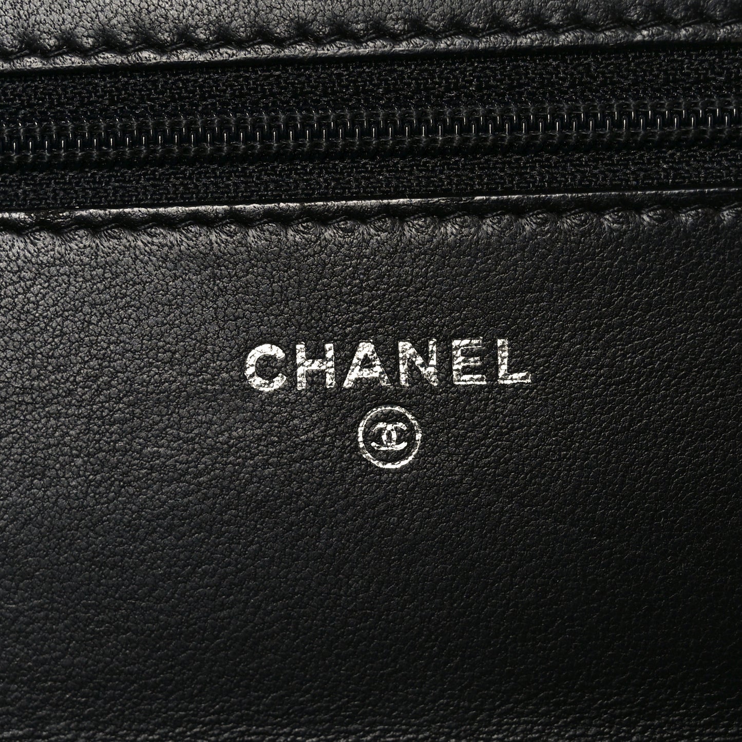 Lambskin Quilted Boy Wallet On Chain WOC Black