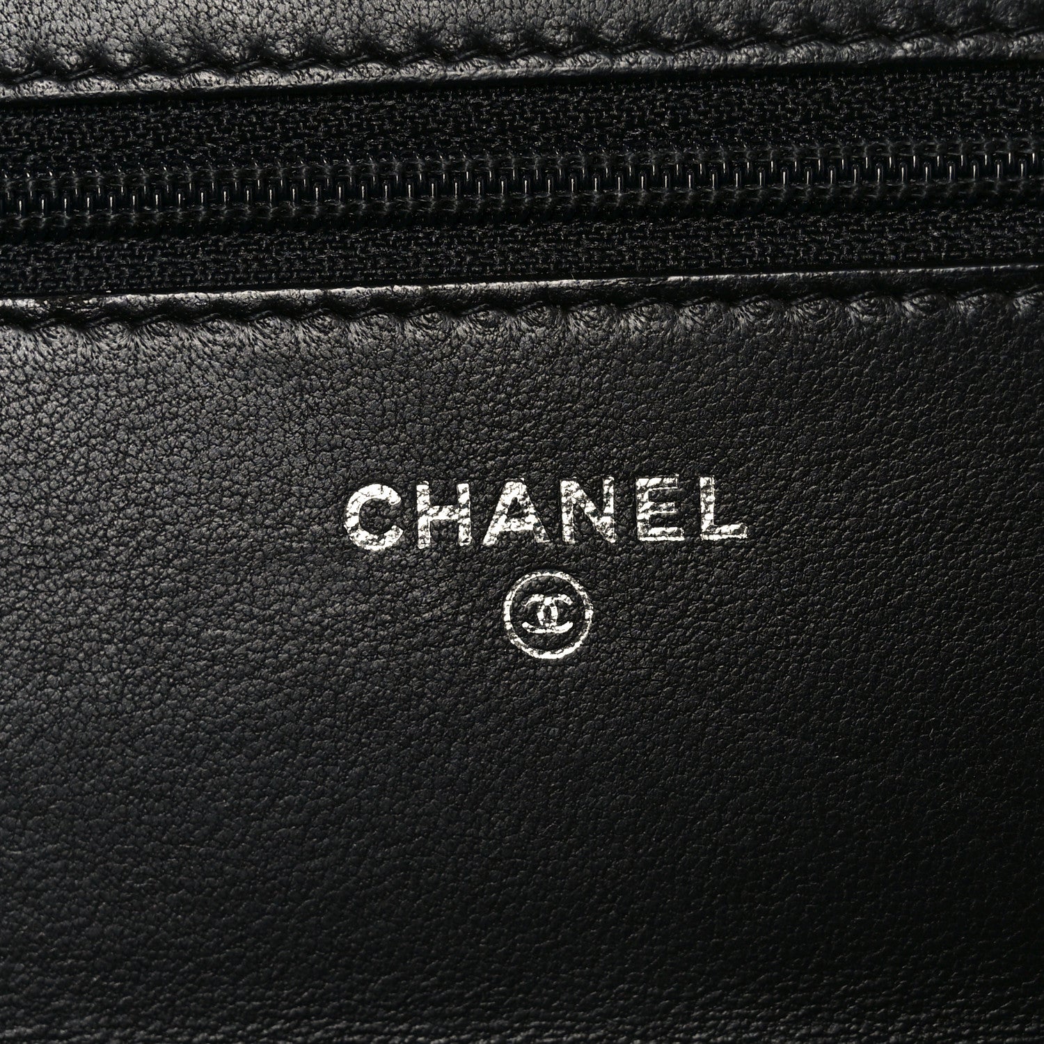 Chanel Lambskin Quilted Boy Wallet On Chain WOC Black 6 of 10