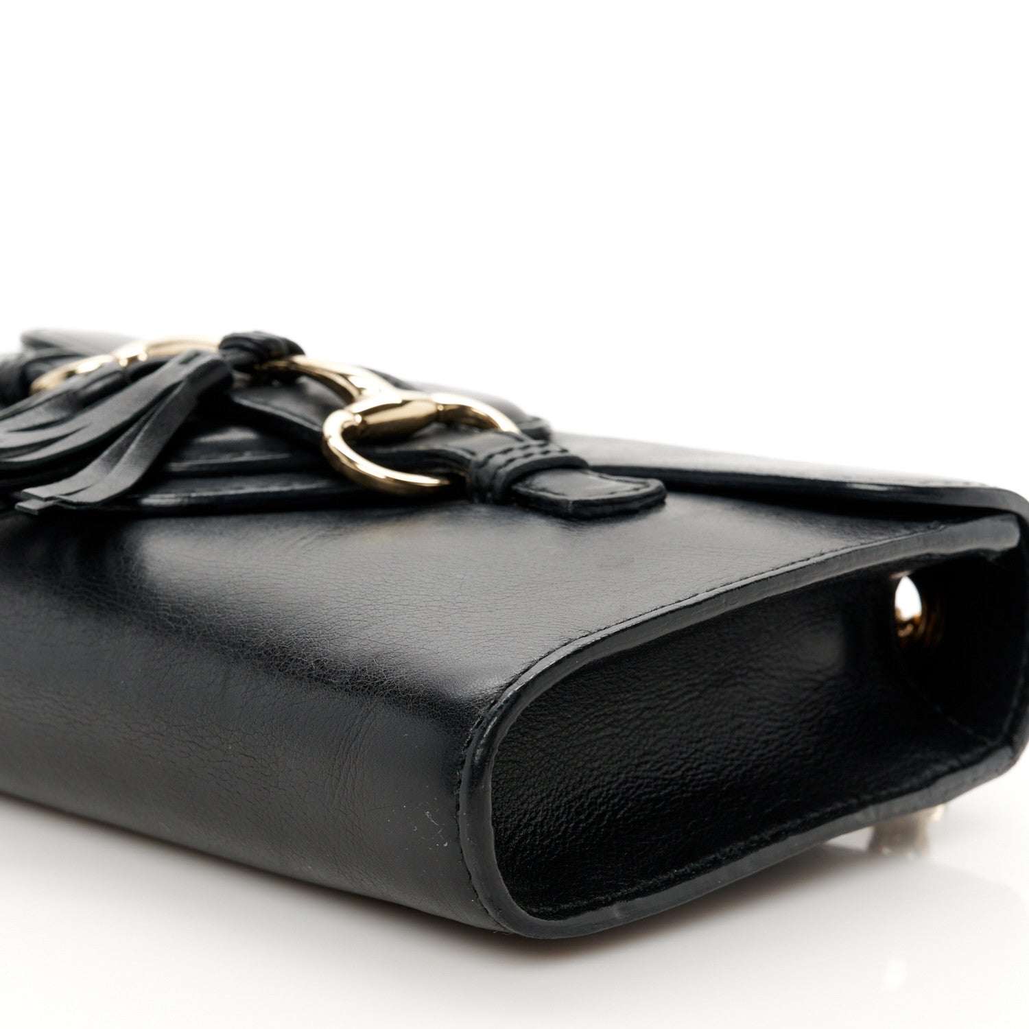 Gucci Smooth Calfskin Small Emily Chain Shoulder Bag Black 11 of 11