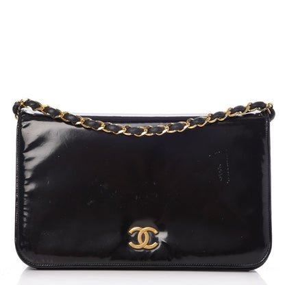 Chanel Patent Small Single Flap Black 1 of 18